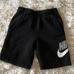 Nike Kids Black and White Logo Shorts